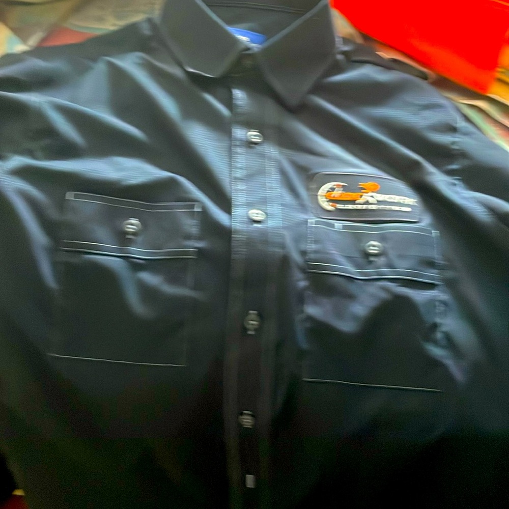 Work button down shirt